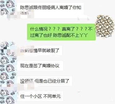 陈思诚佟丽娅离婚最新消息 去年1月已签离婚协议