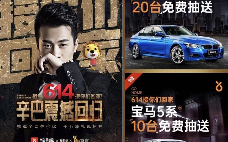 辛巴送车